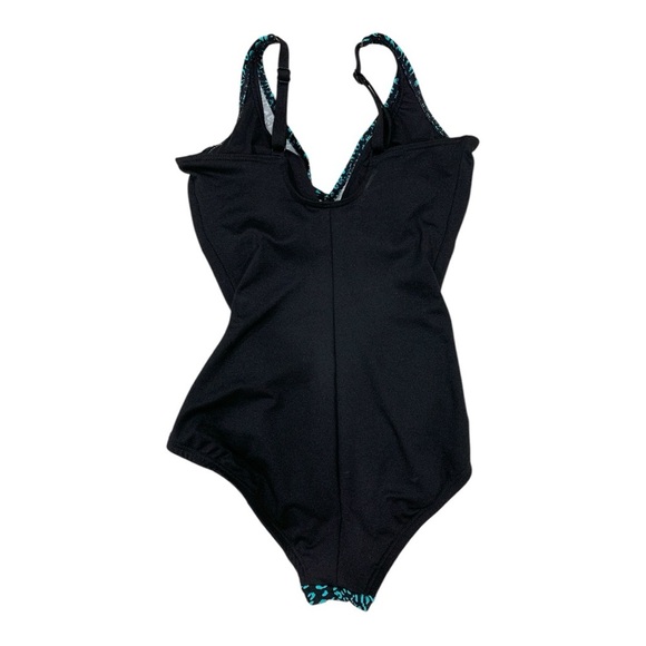 Gabar Twist Bra One Piece Swimsuit - Aqua Animal size 8 - Picture 2 of 6